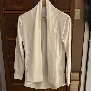 L.L. Bean white Cardigan